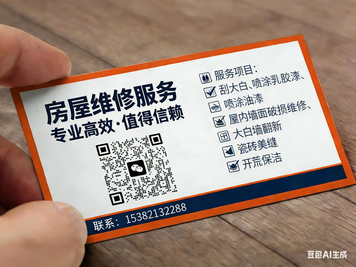 【房屋维修&保洁一站式服务】 ✅刮大白/喷涂乳胶漆/油漆/石膏线/外墙涂料 ✅内墙保温/墙面破损维修