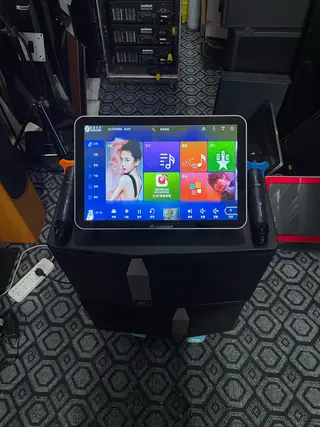 InAndOn音王五合一点歌机一体机点歌机内置 话筒混响 功放 音王无线话筒一对，十寸卡包音箱一对，