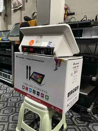 InAndOn音王五合一点歌机一体机点歌机内置 话筒混响 功放 音王无线话筒一对，十寸卡包音箱一对，