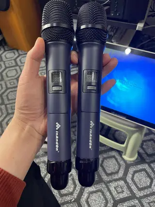 InAndOn音王五合一点歌机一体机点歌机内置 话筒混响 功放 音王无线话筒一对，十寸卡包音箱一对，