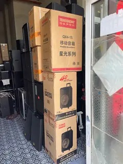 全新户外拉杆音箱，广场舞K歌音箱批发价便宜处理，松川国际 特美声 先科 万利达品牌音箱，带点歌屏幕话