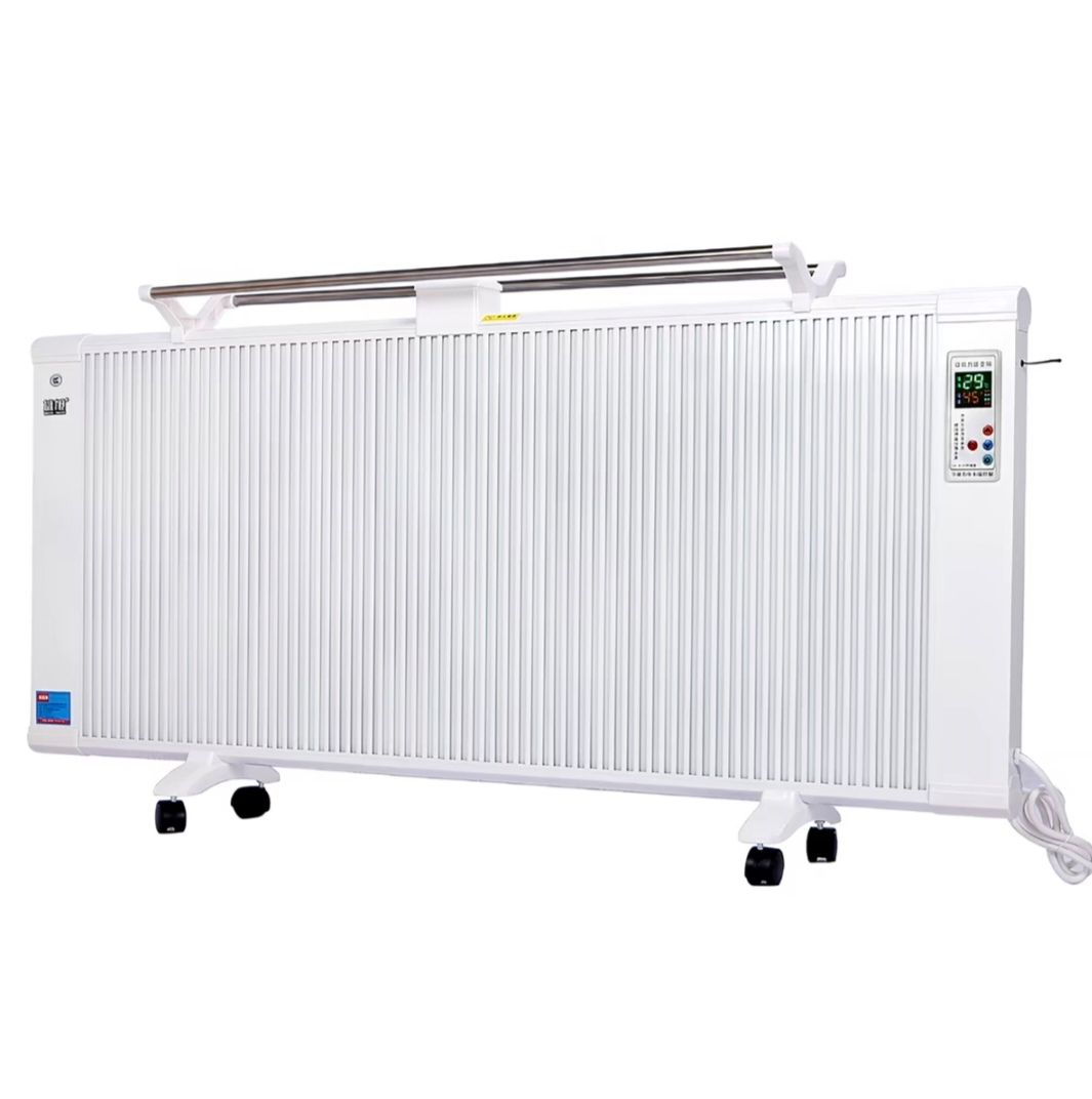 碳钎维电暖气1600W，带遥控器，插电热得很快。