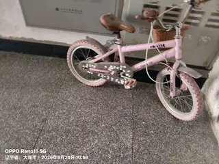 姑娘长大了骑不了，适合7.8岁以内孩子骑