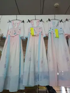 女童冰雪奇缘爱莎汉服纱裙，全新带吊牌 全新儿童古风爱莎纱裙，带原装吊牌。 国风汉服款式，雪纺薄纱面料