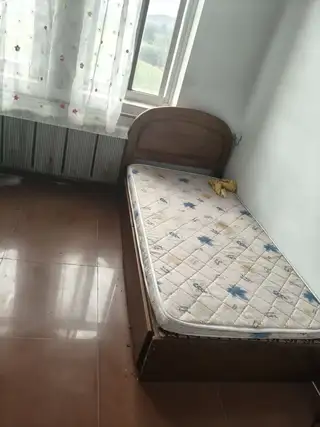 大连长兴岛只限自提，红色3人椅150一个，有多个，单人床150加床垫，双人床实木，1200加床垫，非