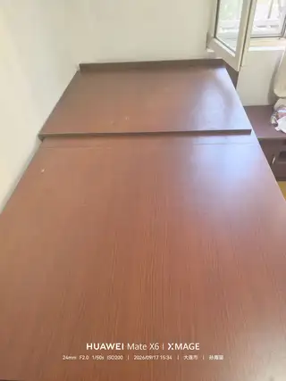 手打实木单人床 150 外加一个单人床垫