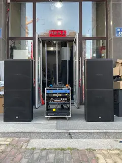 舞台户外演出双十五音响酒吧大功率音箱一套 BARO双十五音响一对+低音喇叭单元220磁+100芯+高