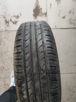 175/65/14二手轮胎轮毂一套90元