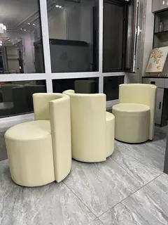 北欧轻奢凳子家用靠背椅子奶油风四支，120/支
