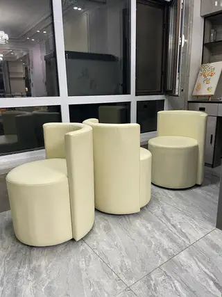 北欧轻奢凳子家用靠背椅子奶油风四支，120/支