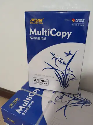 全新未拆封 天阳A4复印纸，500张/包×6包。包装完整，纸质顺滑不卡纸，打印复印都ok，学生办公家